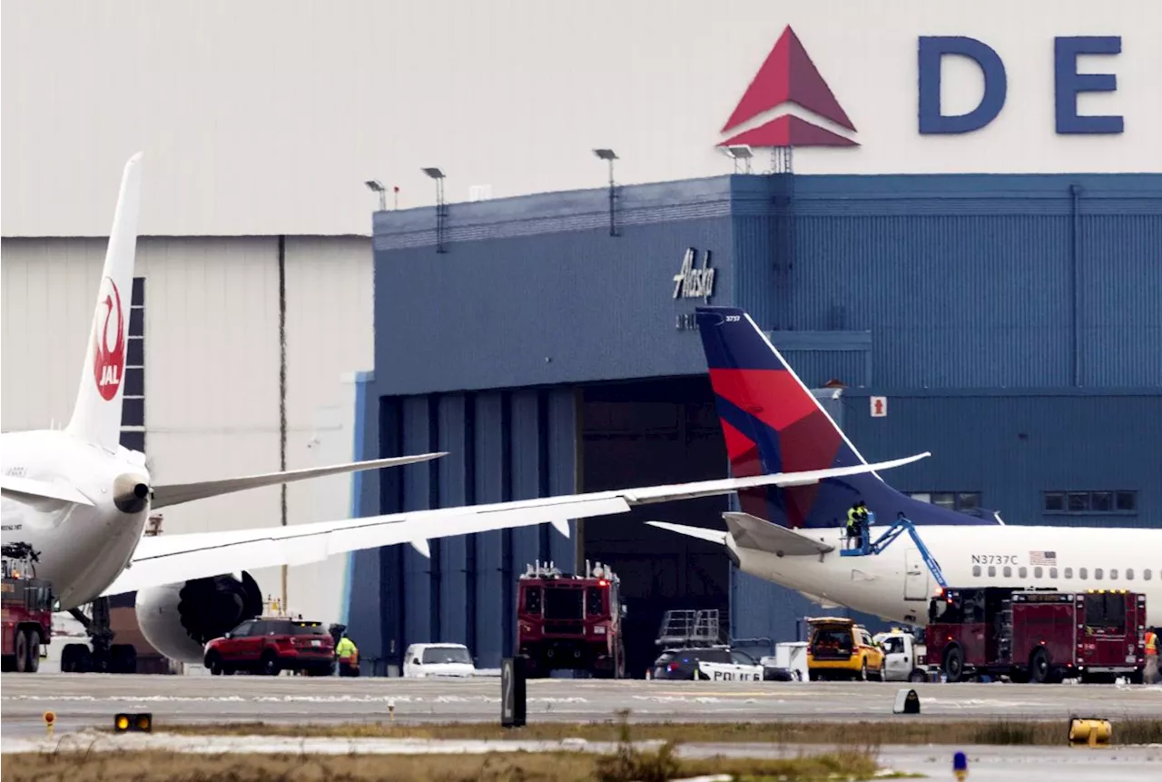 Japan and Delta Airlines planes collide at Seattle International Airport