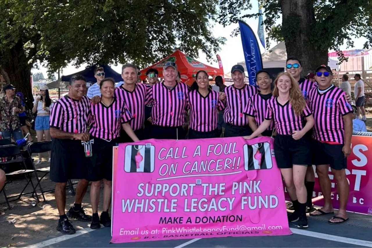 Pink Whistles Blow for Cancer Awareness in BC Basketball