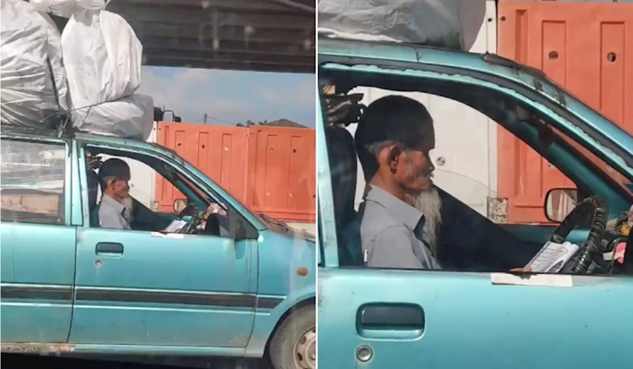 Uncle Reading Quran at a Red Light Captures Attention