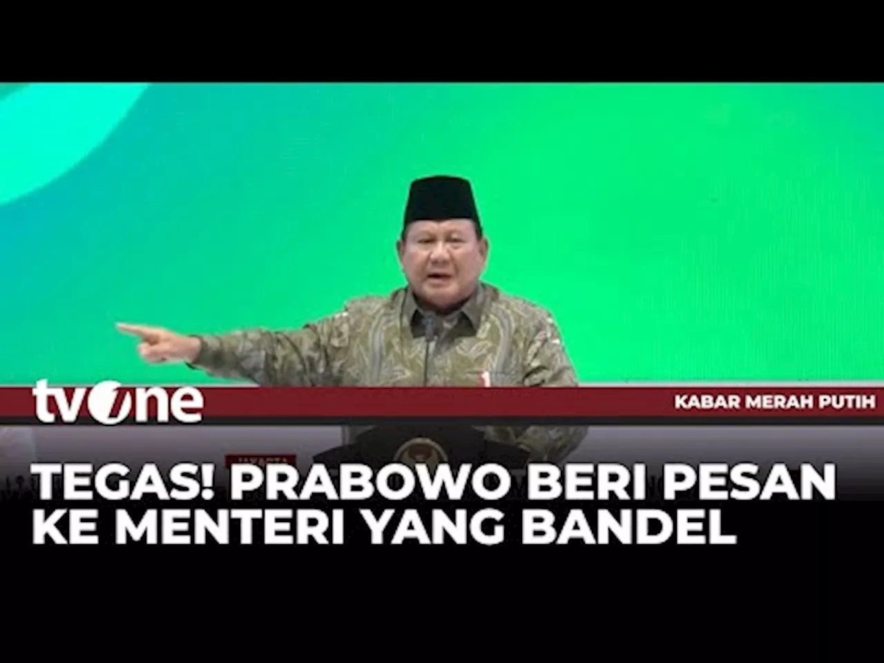 Presiden Prabowo Tidak Segan akan Tindak Pejabat yang Bandel | Kabar Merah Putih tvOne