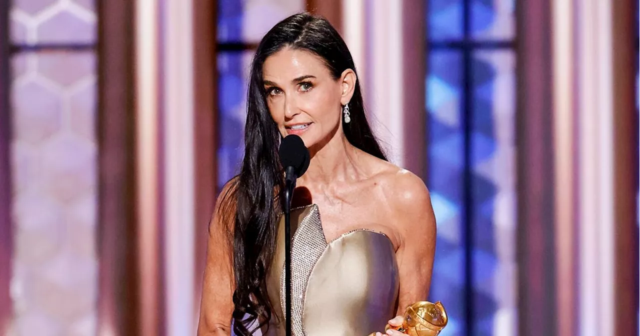 Demi Moore Hints at Producer's Death After Golden Globe Win