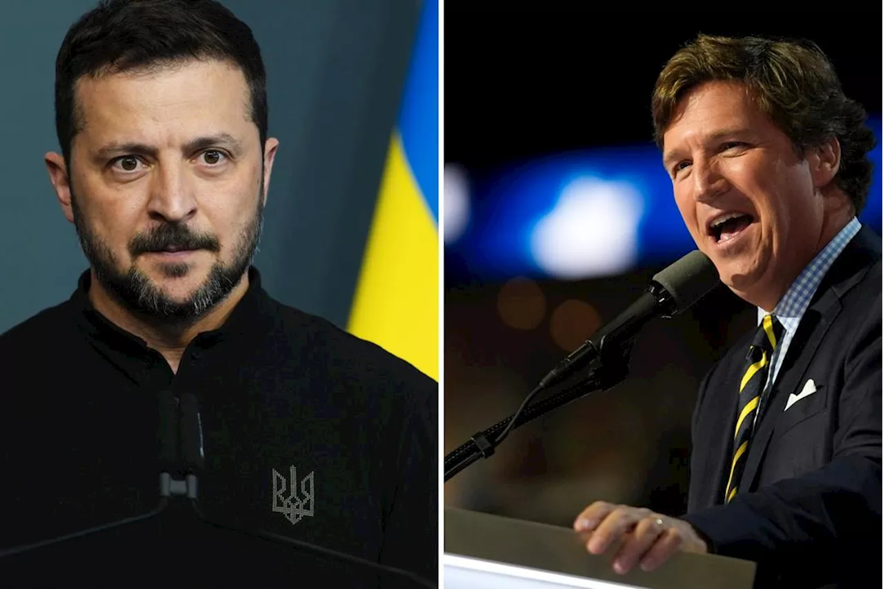 Zelenskyj angriper Tucker Carlson: «Jobber for Putin»