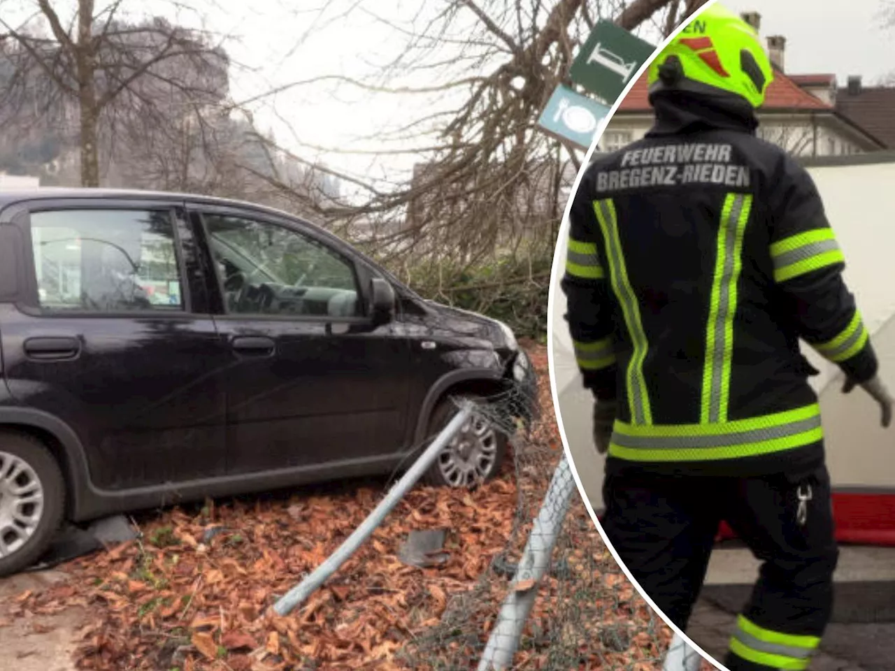 Medizinischer Notfall führt zu Unfall in Bregenz