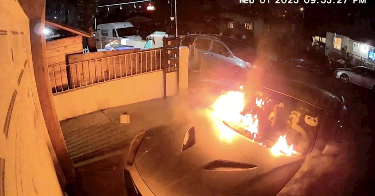 Video Captures Arson of Woman's Car in San Diego, Fueling Community Fears Amidst Surge in Arson Cases