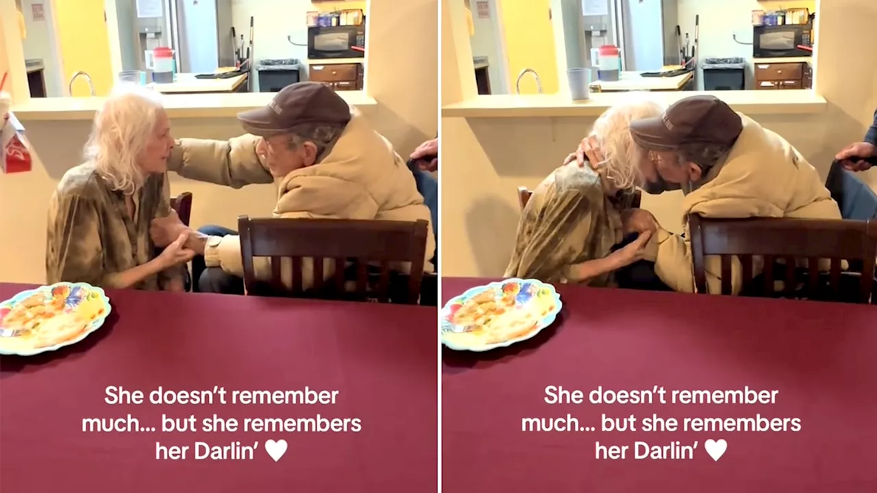 Grandfather's Emotional Reunion with Grandmother in Long-Term Care Facility Touches Hearts