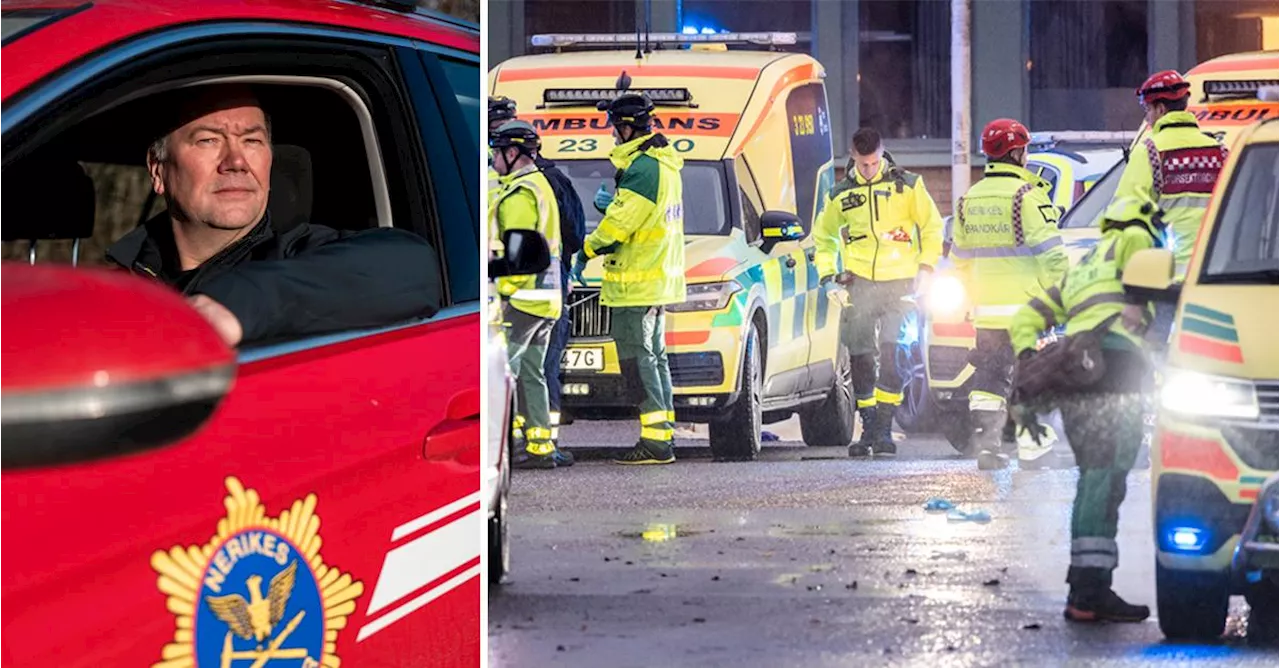Räddningschefen om första larmet: Trodde att det var en övning