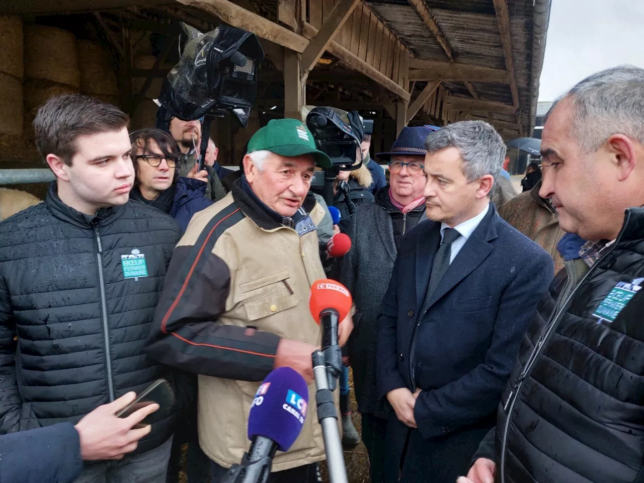 Gérald Darmanin s'imprègne des réalités agricoles en Sarthe