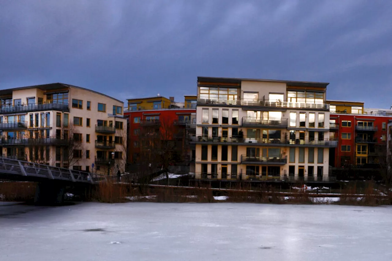 Priserna på bostäder föll i januari