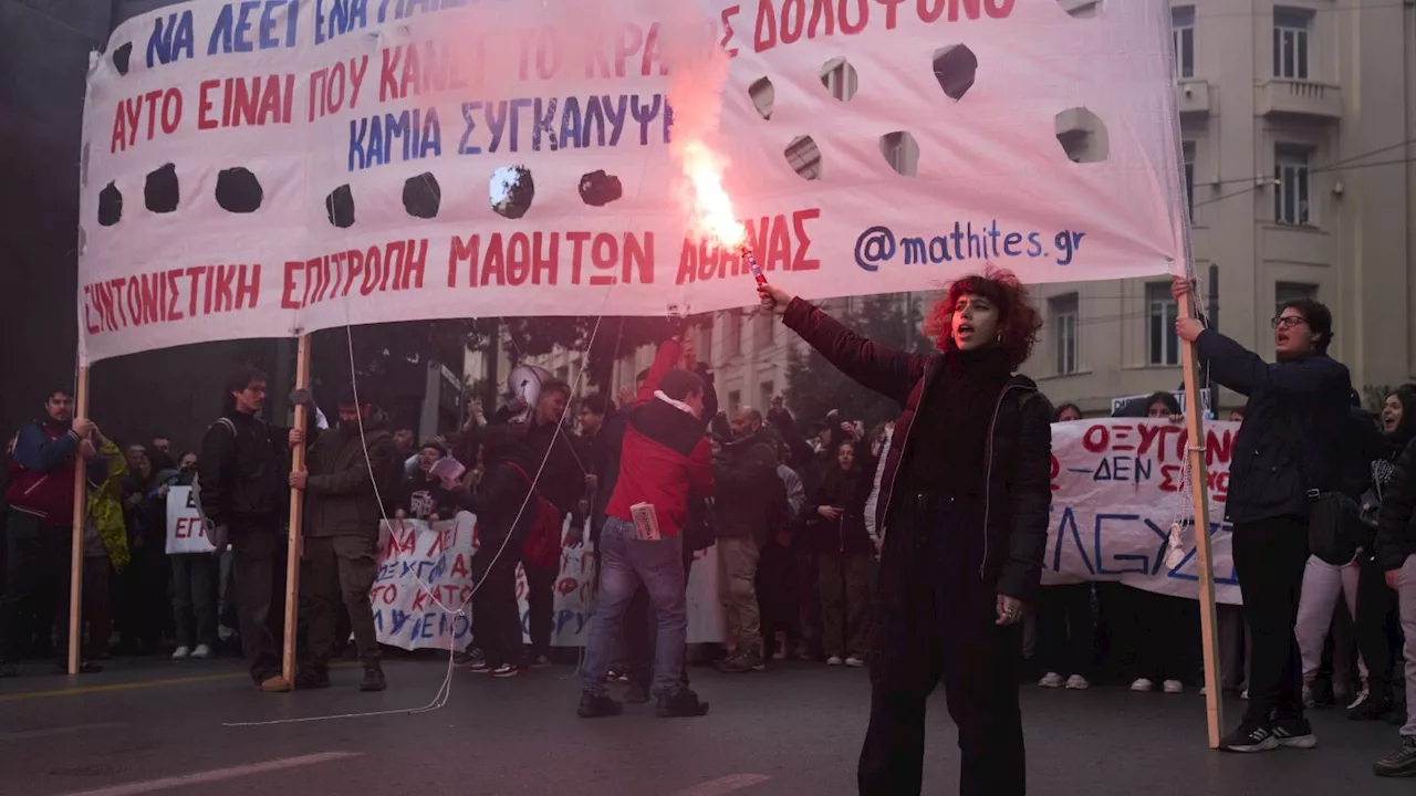 Thousands block Athens traffic to protest delays in Greek rail disaster inquiry