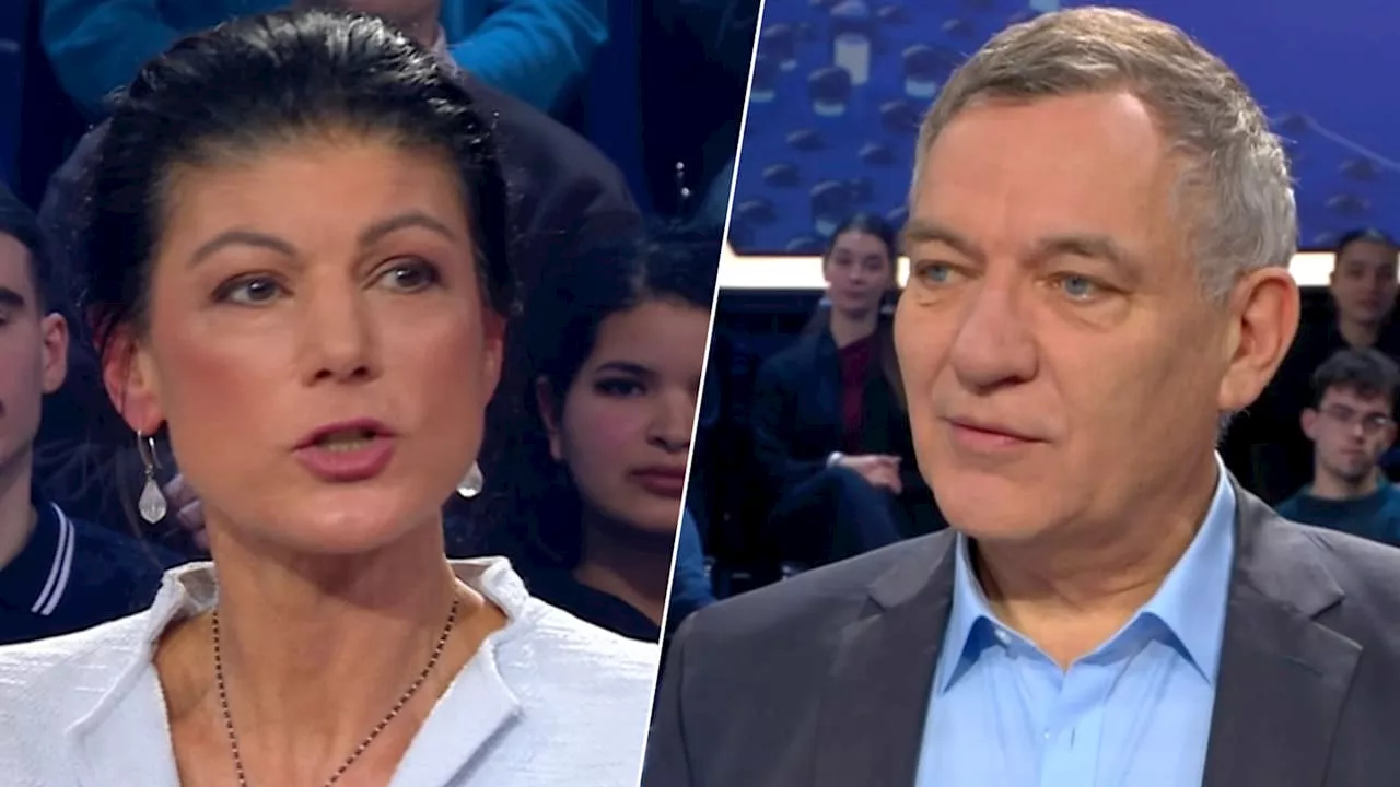 Wagenknecht und van Aken liefern sich heftiges Debatt in ZDF-Wahlsendung