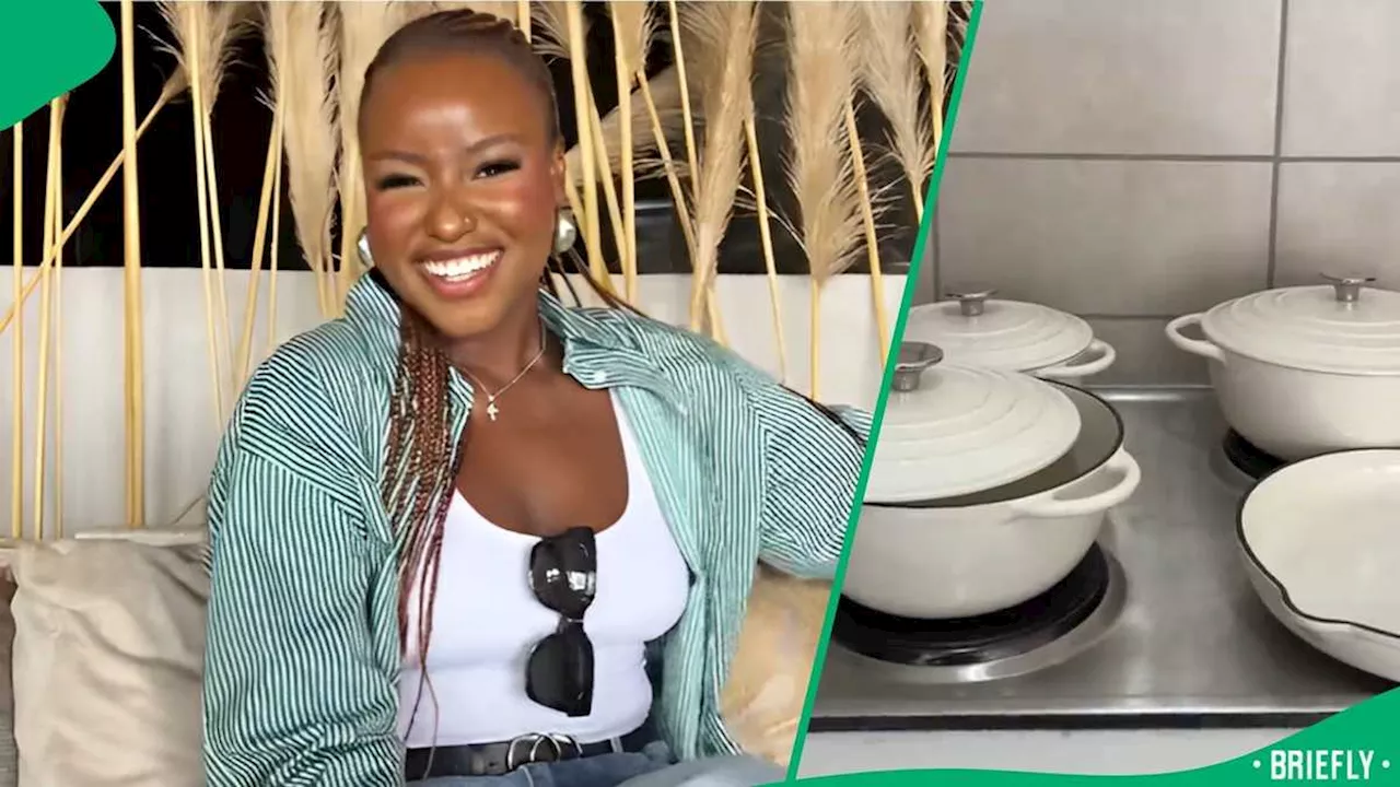 Woman's Delight Over New White Cast Iron Pot Set Sparks Social Media Buzz