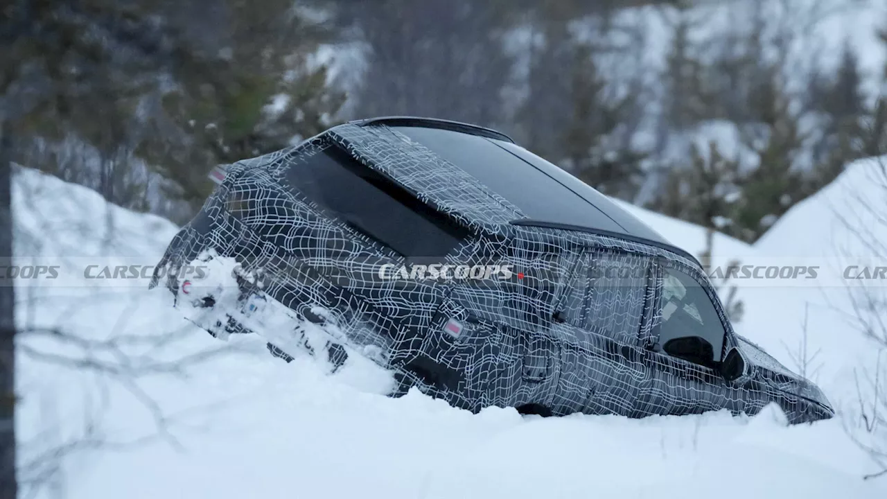 2027 BMW X5 Neue Klasse Leaves Track, Gets Stuck In Deep Snow