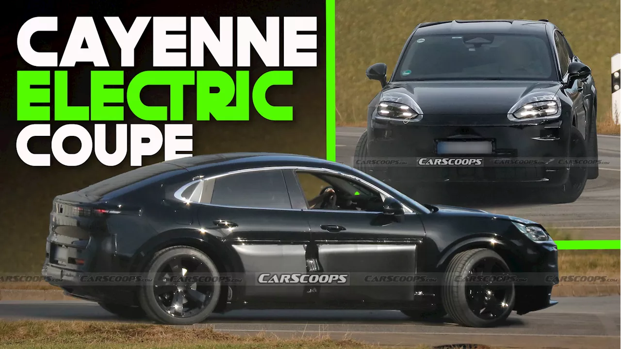 Porsche Cayenne Electric Coupe Spied With Sleek Fastback Design