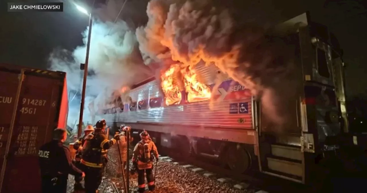 SEPTA train fire forces about 350 passengers to evacuate at Crum Lynne Station; service resumes