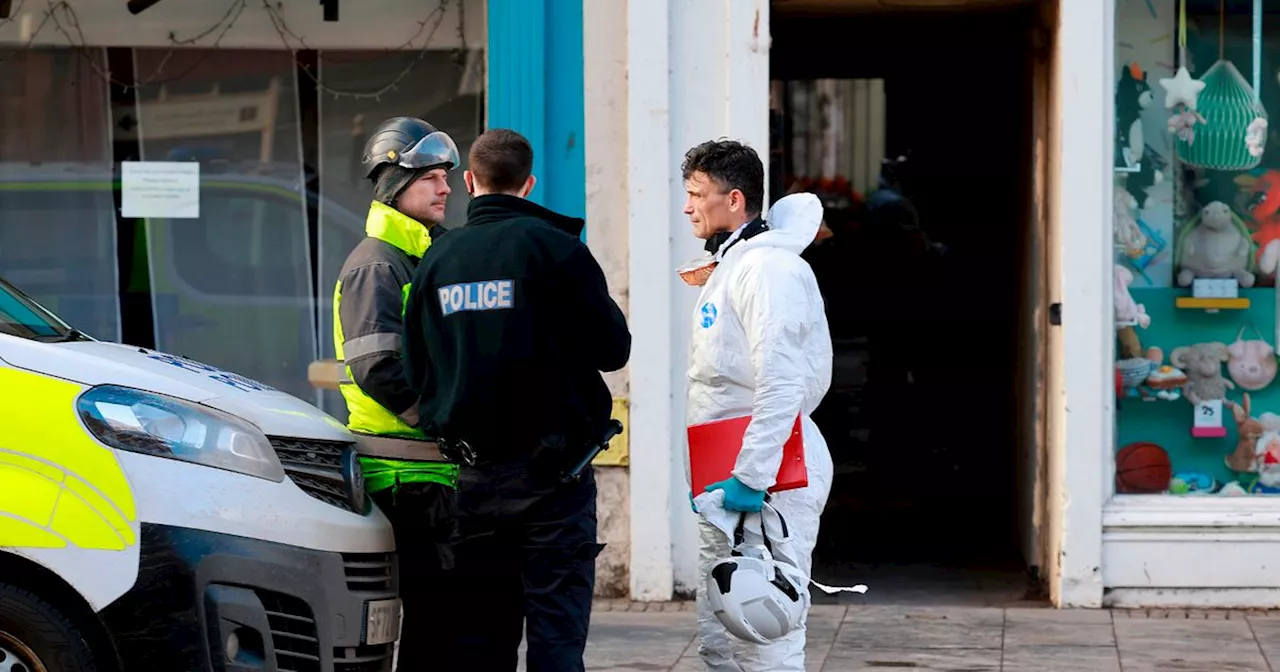 Forensics comb Dunbar fire scene after man dies in flat blaze