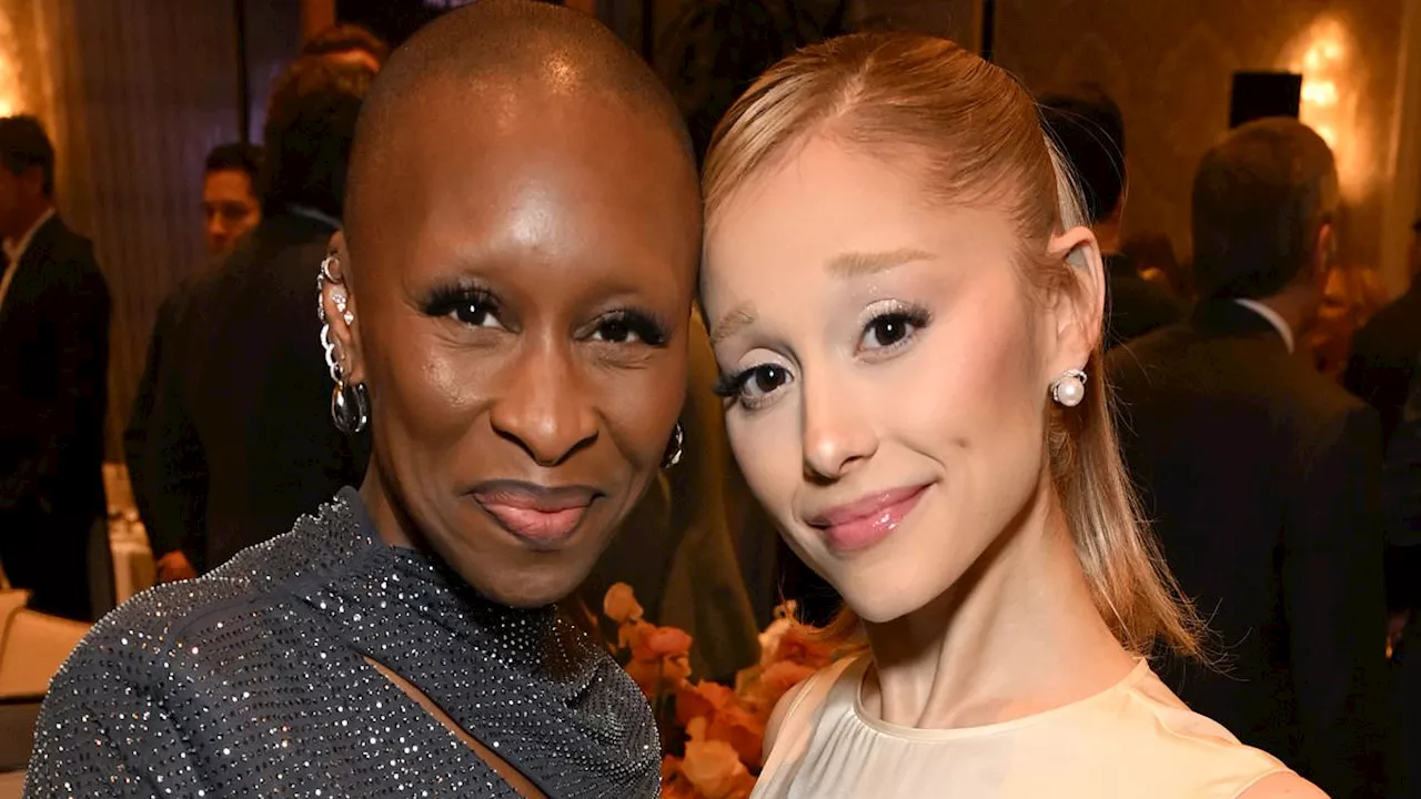 AFI Awards 2025 sees Wicked stars Ariana Grande and Cynthia Erivo hug as Zoe Saldana represents...