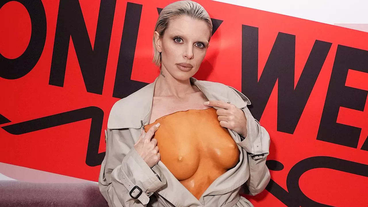 Julia Fox 'Mockingly' Shows 'Nude' Look at NYFW After Bianca Censori's Grammys Naked Stunt