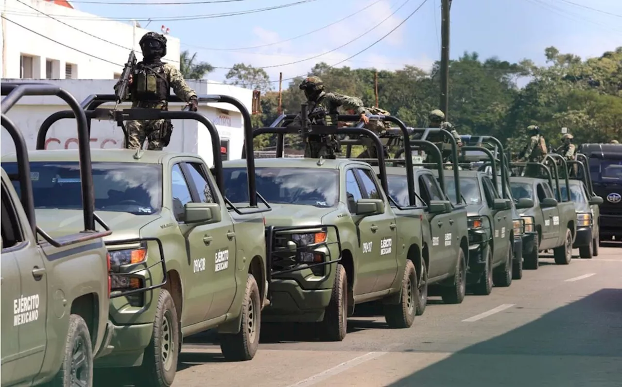 FOTOS: Ante ola de violencia en Tabasco arriban 300 elementos del Ejército para reforzar seguridad