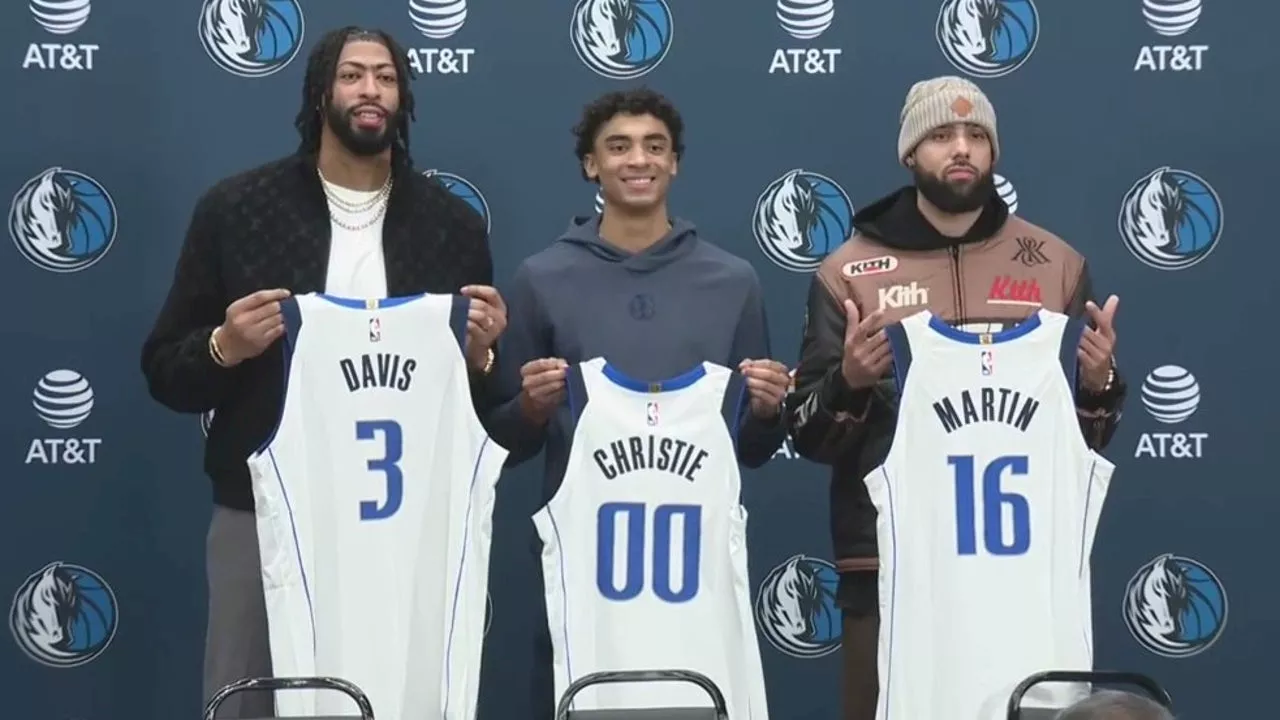 Dallas Mavericks Introduce Anthony Davis, Max Christie and Caleb Martin After Shocking Luka Doncic Trade