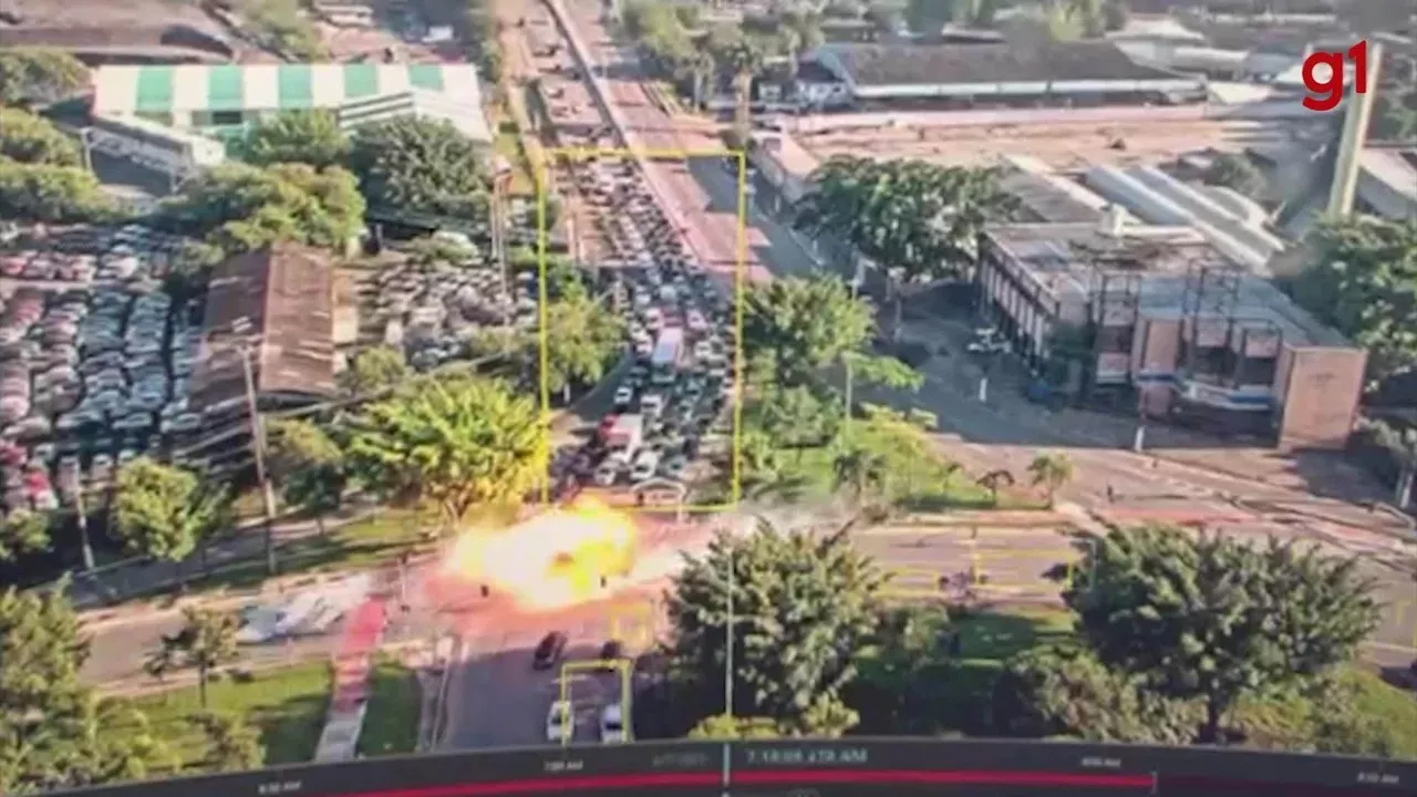 Vídeo registra queda de avião na Zona Oeste de São Paulo