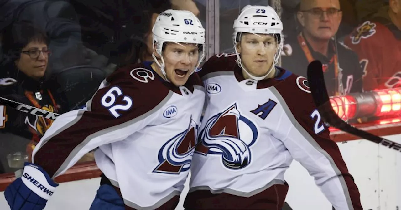 Makar Reaches 20 Goals, Avalanche Overpower Flames