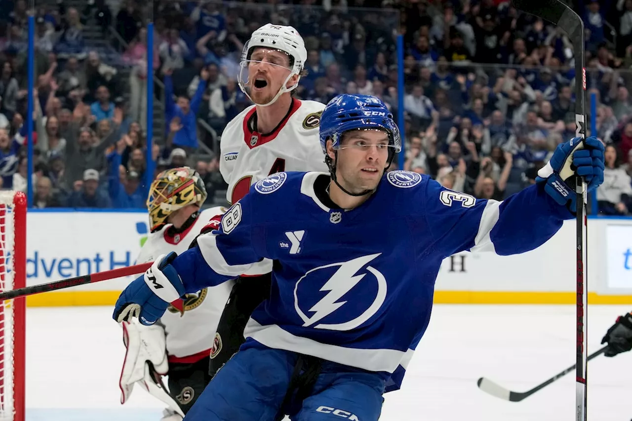 Hagel Powers Lightning to Victory Over Senators, Sweeping Two-Game Series