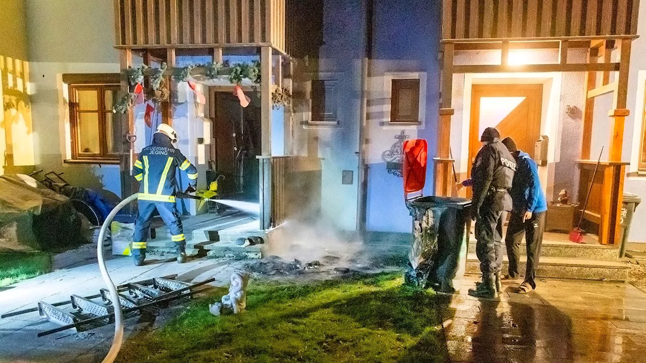 Mutter war in der Schicht - Kinder (11 und 15) überleben Brand, Nachbar kollabiert