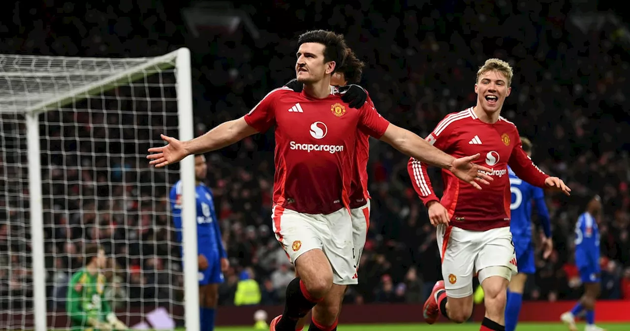 Harry Maguire is the hero as Manchester United squeeze past Leicester in FA Cup