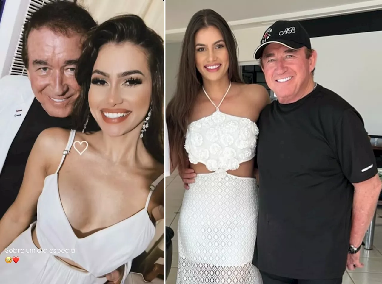 Amado Batista marca casamento com separação de bens com miss 50 anos mais jovem