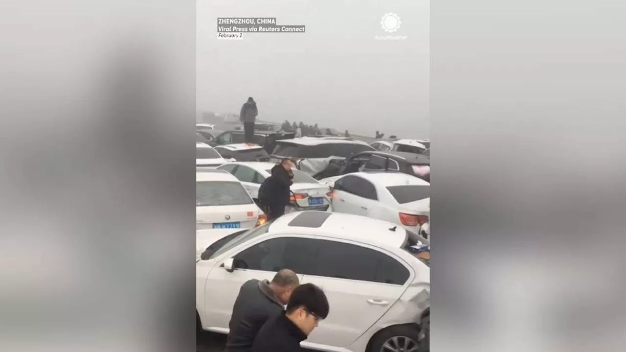 100 Car Pileup Caused by Fog in China