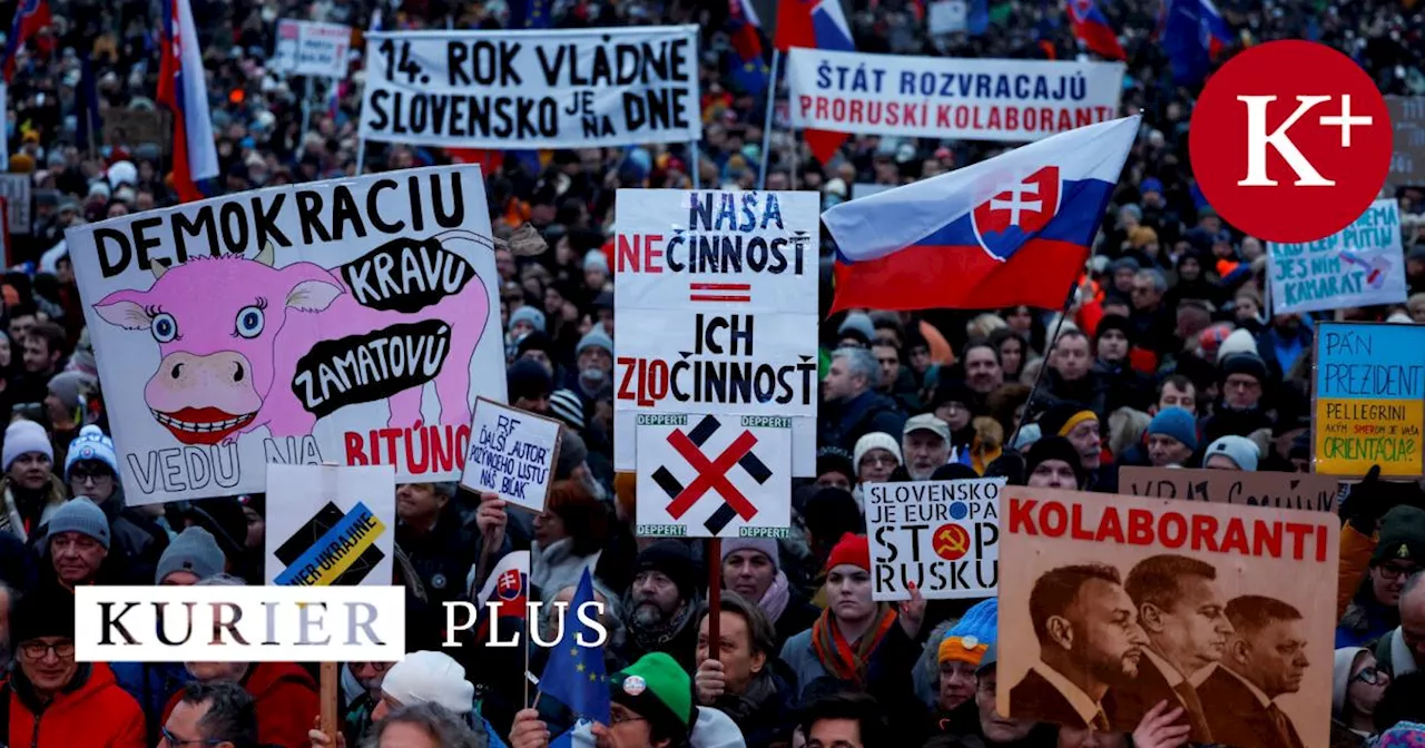 Massenprotest in der Slowakei: 'Wir sind nicht Russland. Wir sind Europa'