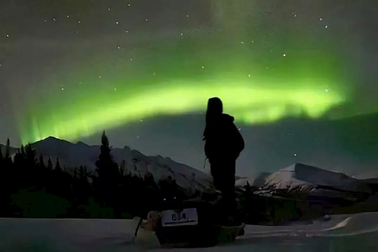 Mathieu Blanchard en tête de la Yukon Arctic Ultra après un passage difficile