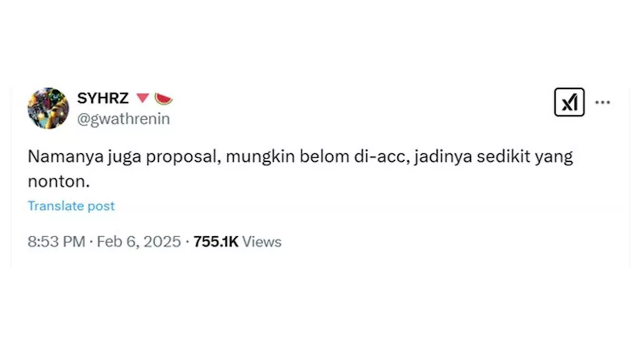 6 Pelesetan Kata Proposal di Judul A Business Proposal Ini Kocak, Sebut Harus Direvisi