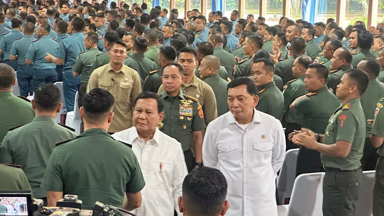 Prabowo Gelar Pengarahan 1.004 Komandan TNI di Istana Bogor