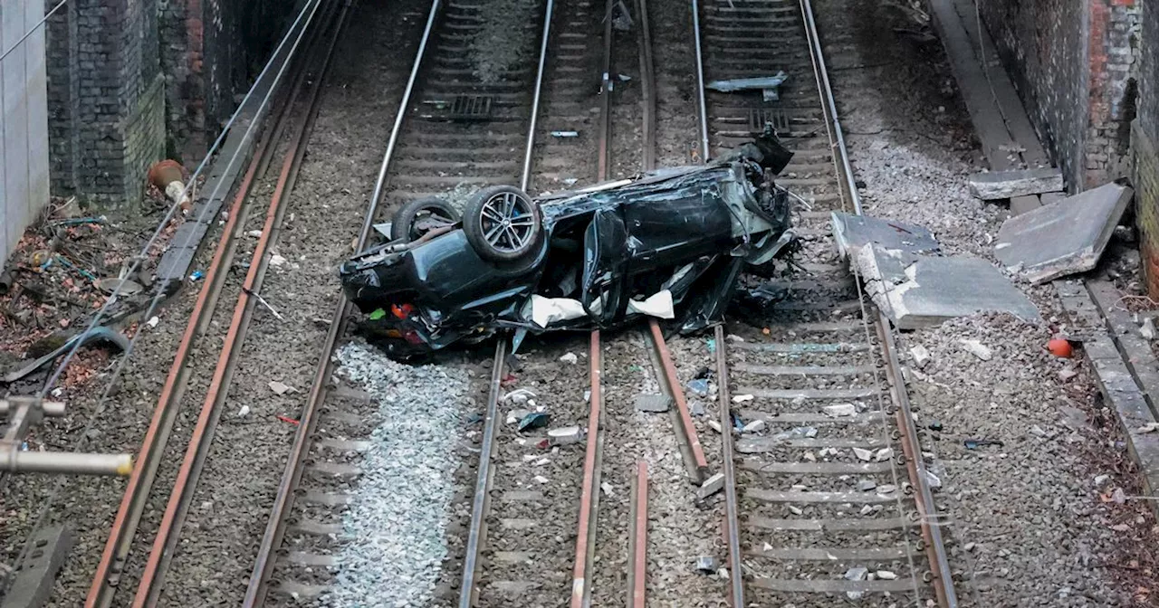 Car Crash at Manchester Roundabout Causes Rail Chaos