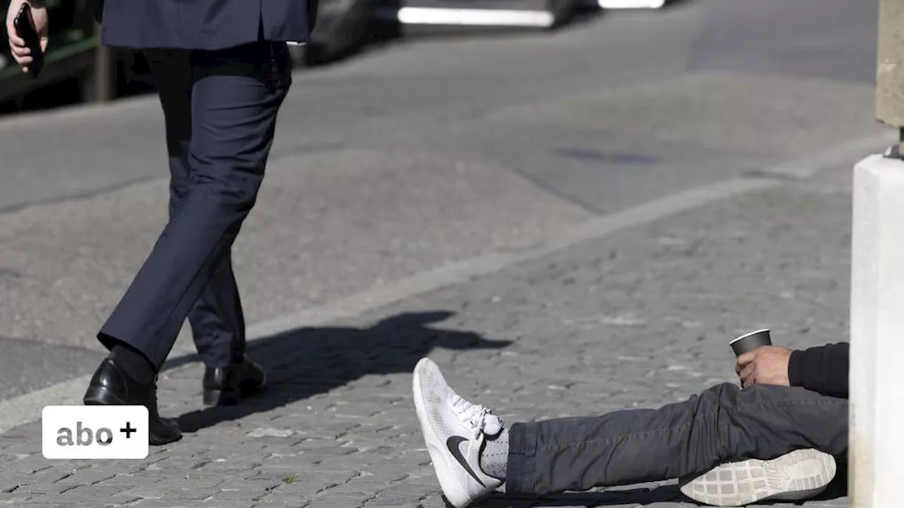 Bitte geben Sie Bettlern nichts, sie verursachen Verkehrsprobleme