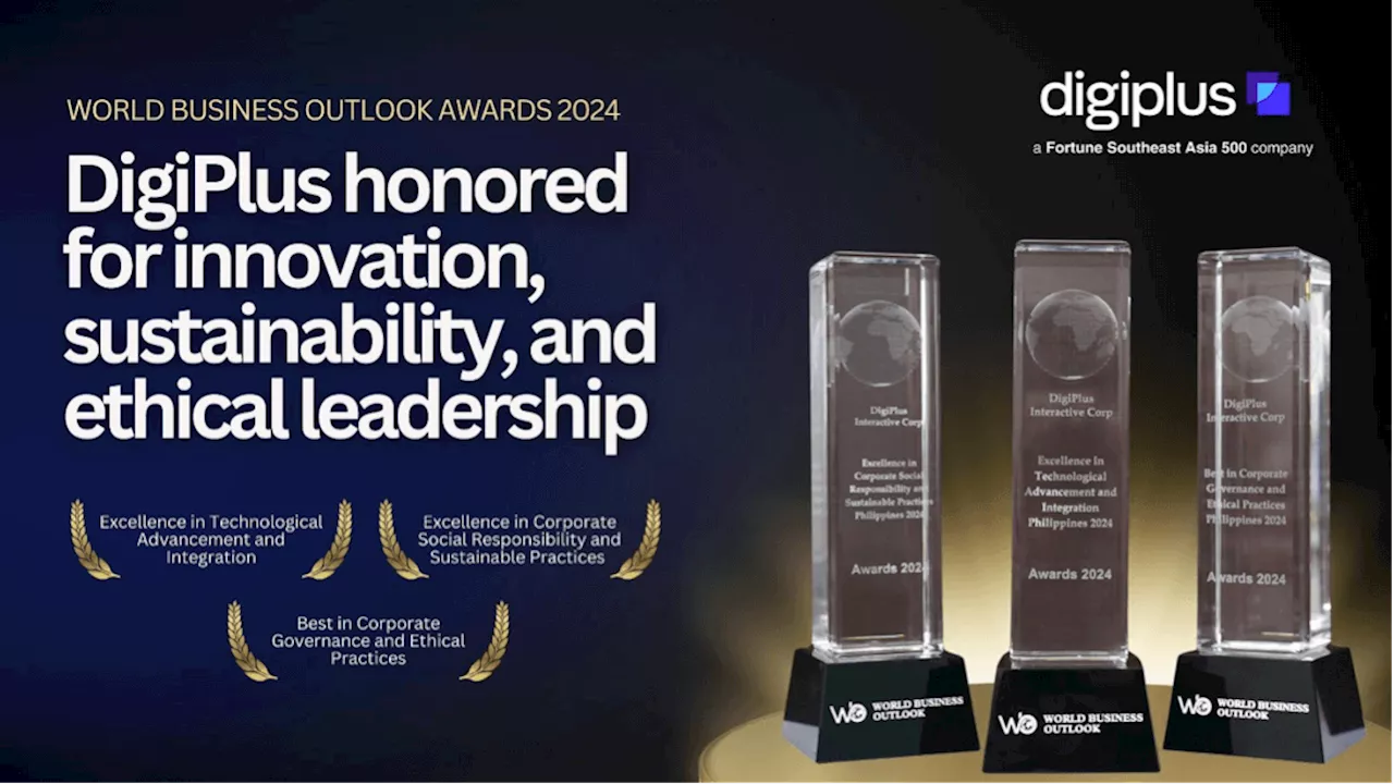 Sports platform DigiPlus honored for innovation, sustainability, and ethical leadership at World Business Outlook Awards