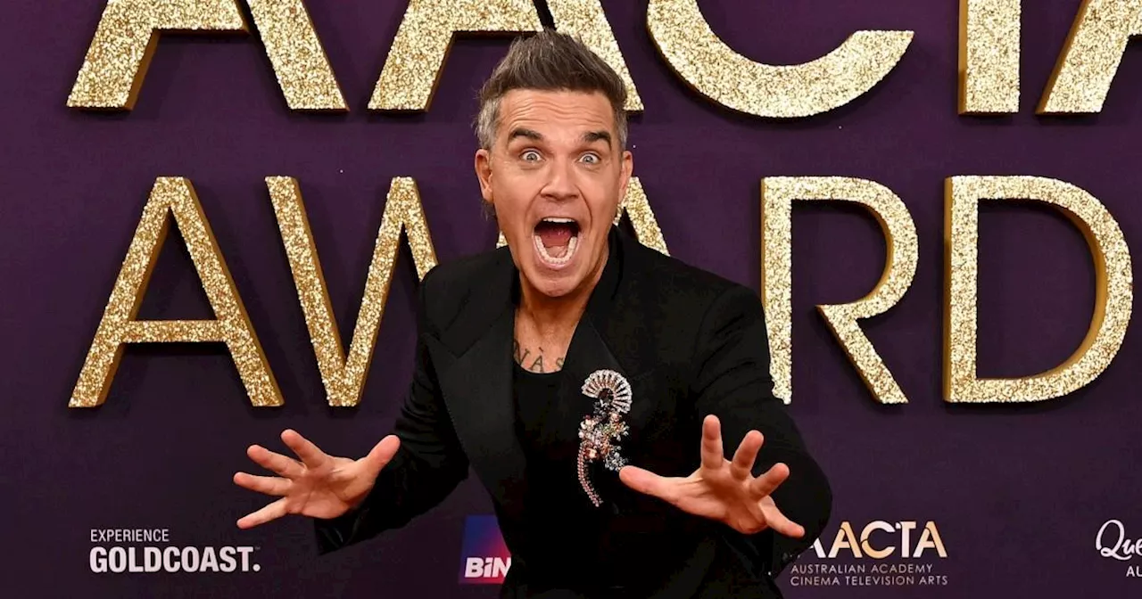 Robbie Williams Hilariously Thanks His 'Struggles' in AACTA Awards Acceptance Speech