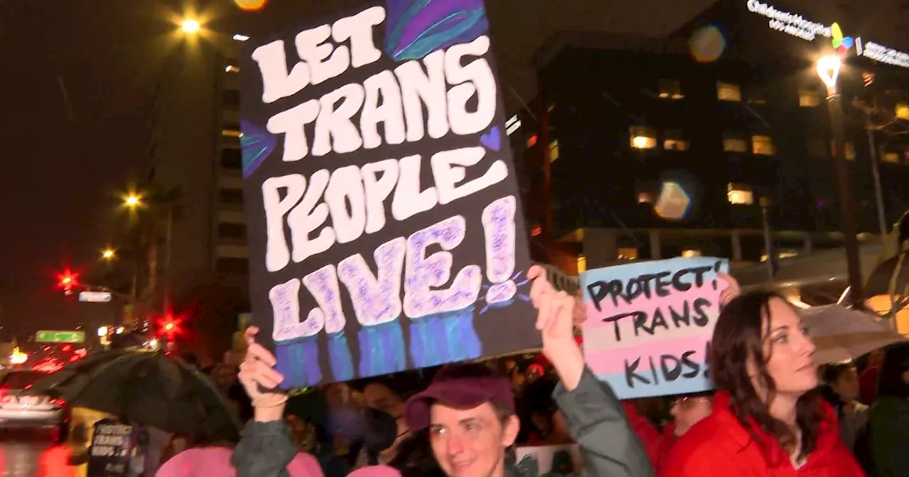 Protest held at Children’s Hospital Los Angeles after gender-affirming care pause announced