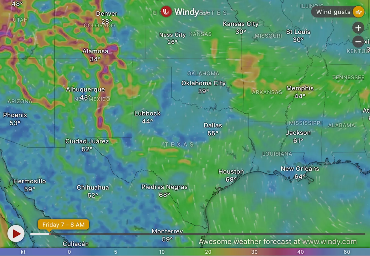 Fire Weather Watch Issued for Oklahoma and Texas Due to High Winds and Low Humidity