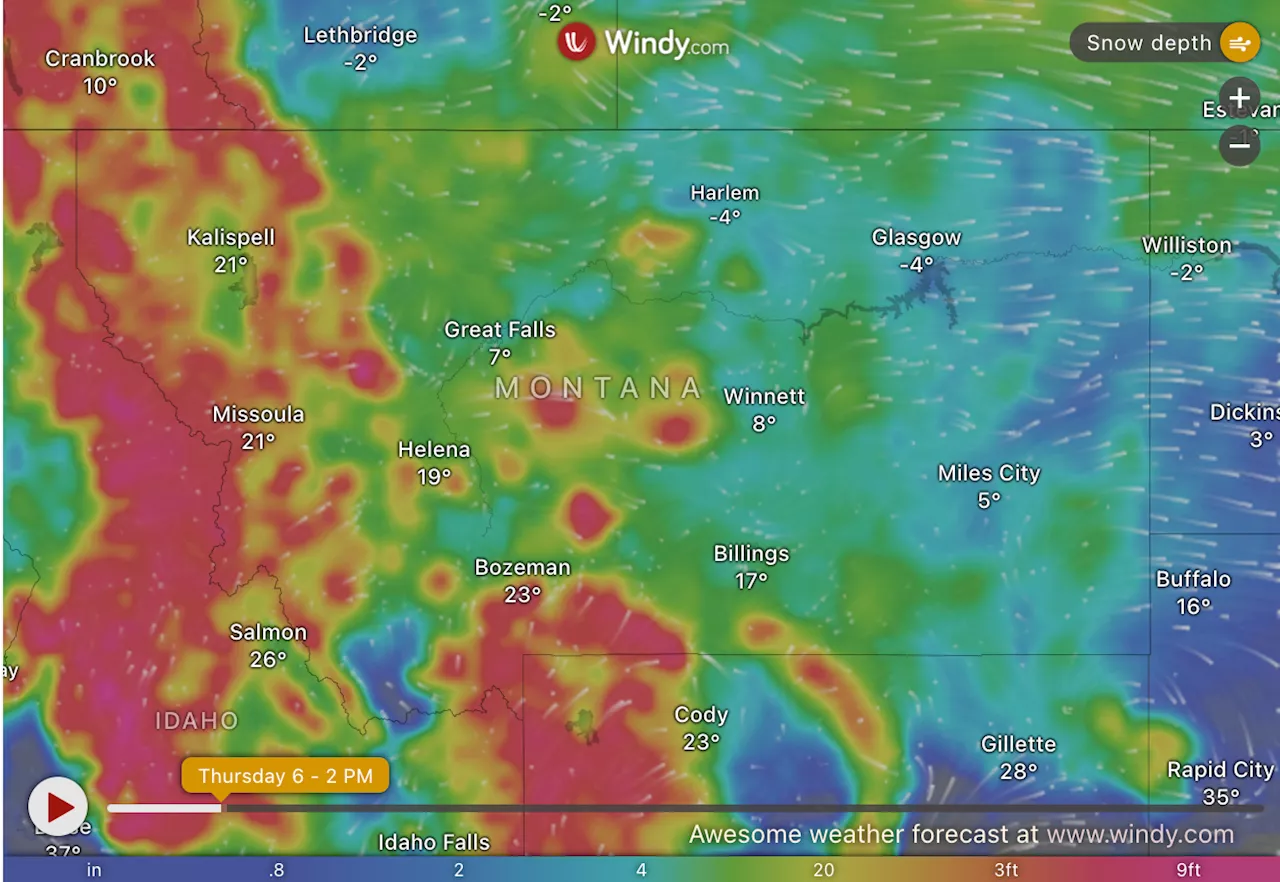 Severe Winter Storm Batters Montana with Heavy Snow, Extreme Cold