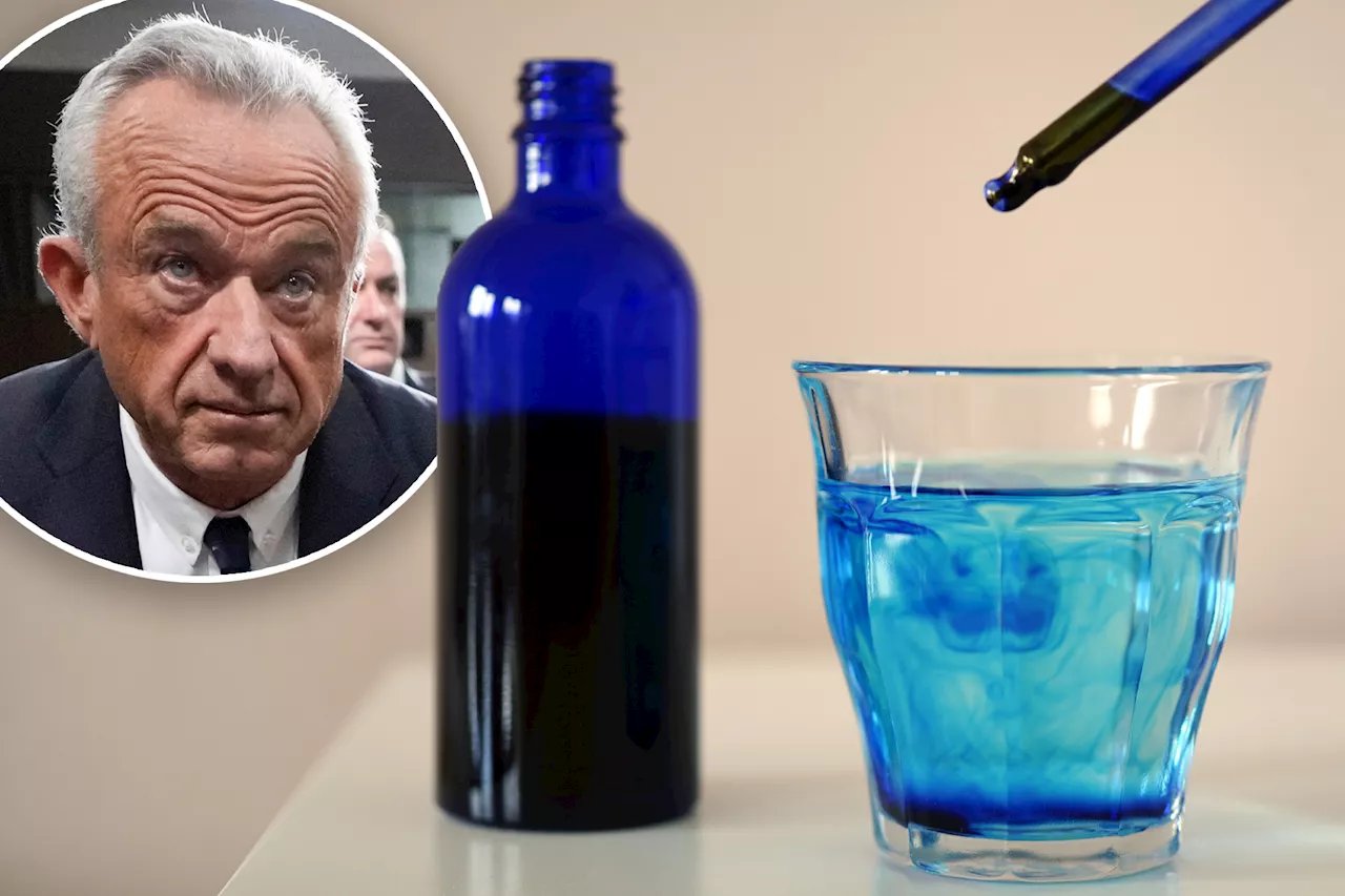 RFK Jr. Caught Adding Mysterious Blue Drops to Drink: Is It Methylene Blue?