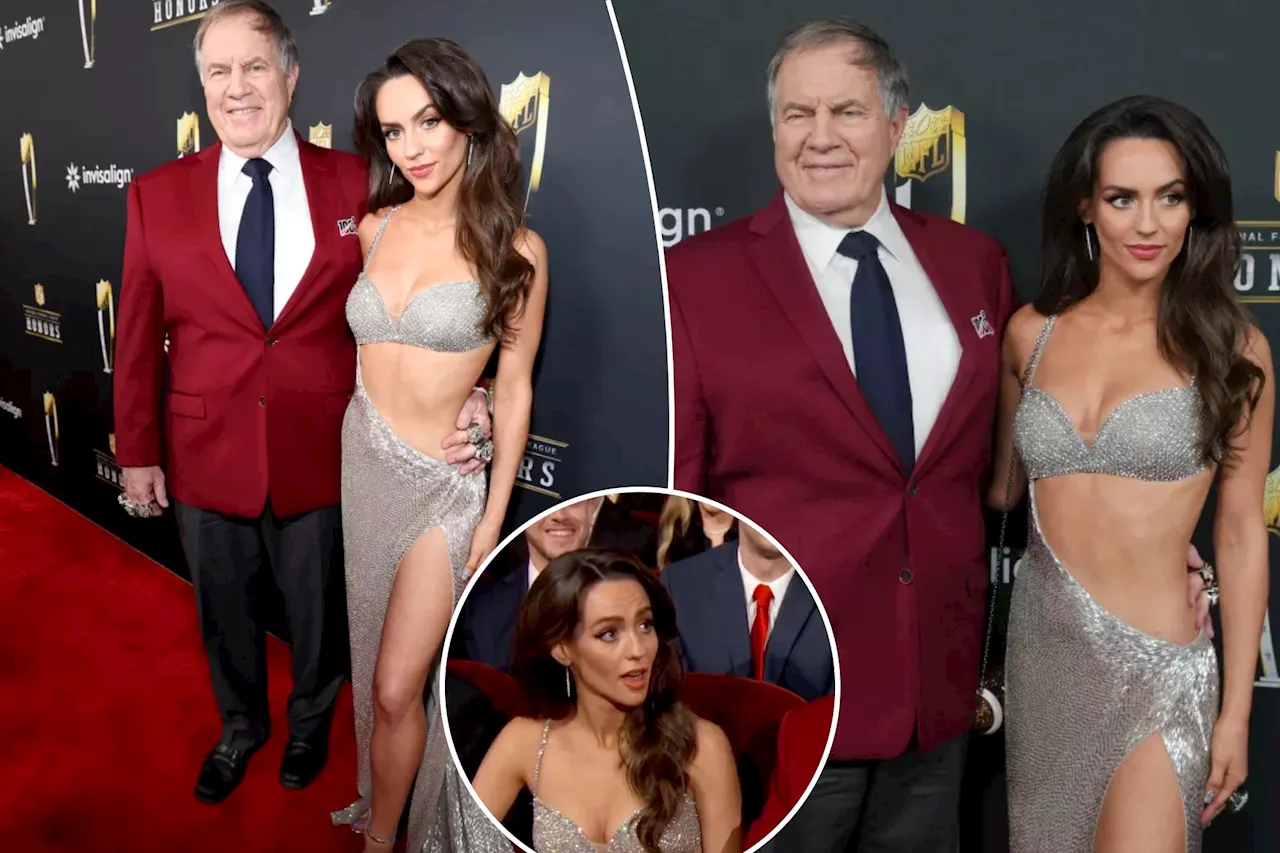 Super Bowl-ring clad Bill Belichick and Jordon Hudson get roasted at NFL Honors