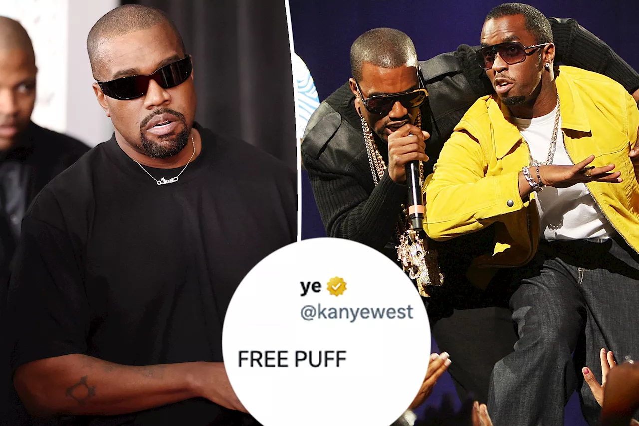 Kanye West calls for Sean 'Diddy' Combs' release from prison: 'Free Puff'