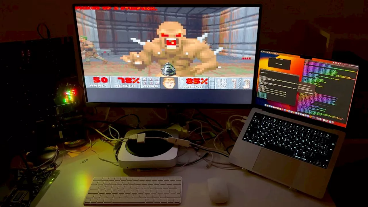 Doom Runs on an Apple Lightning to HDMI Adapter