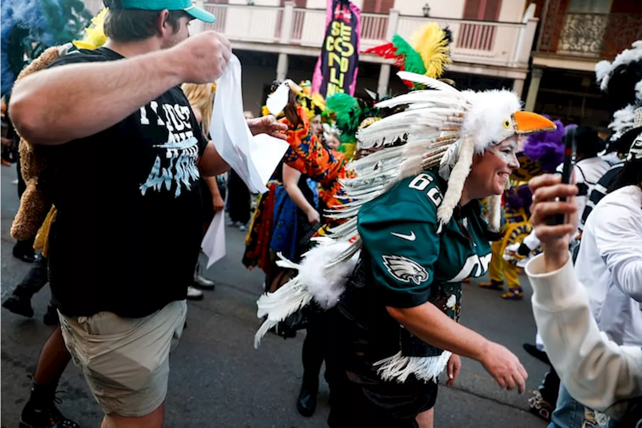 Eagles Fans Go All Out for Super Bowl LVII in New Orleans