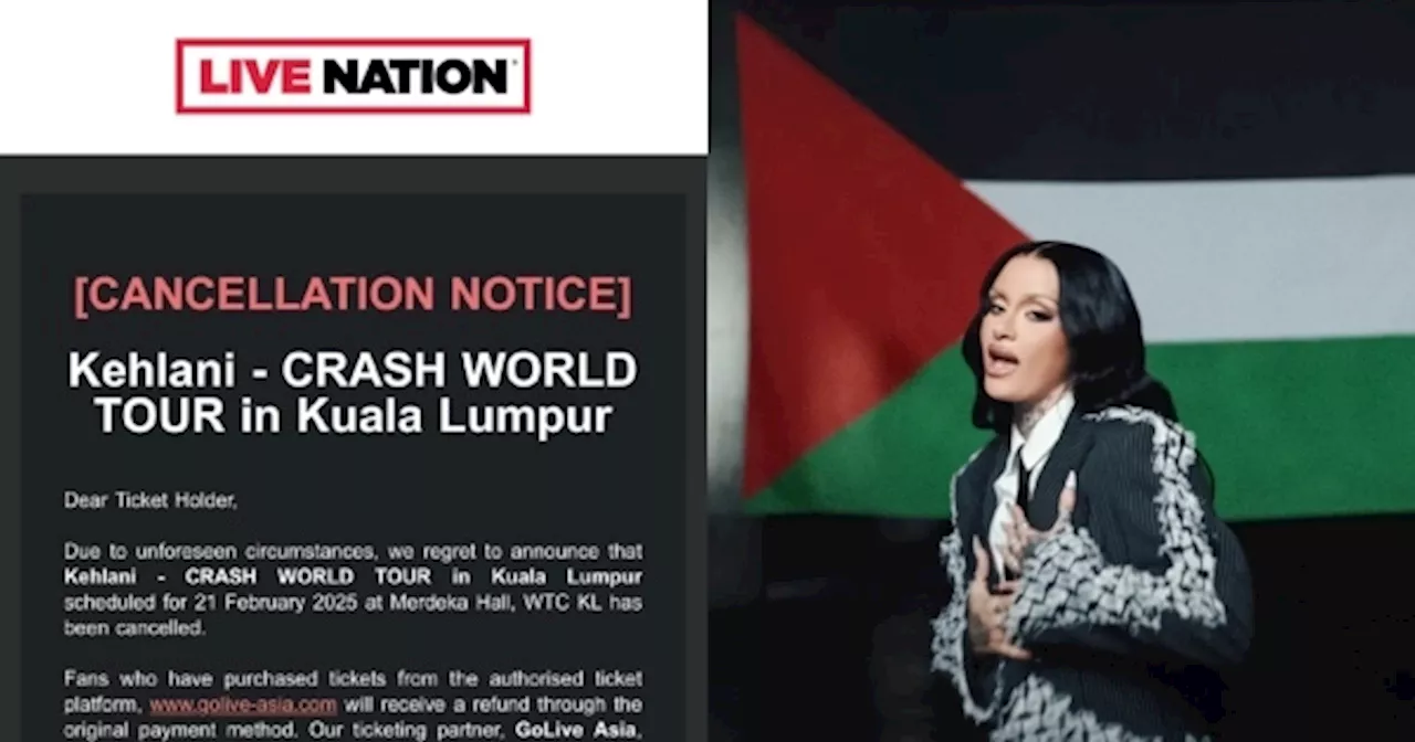 Kehlani Kuala Lumpur Concert Cancelled