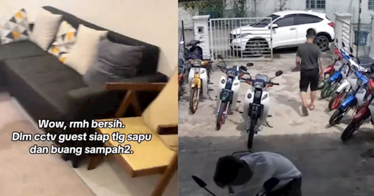 [VIDEO] Owner Homestay Puji Geng 'Kapcai' Gotong-Royong Bersihkan Rumah Sebelum Checkout