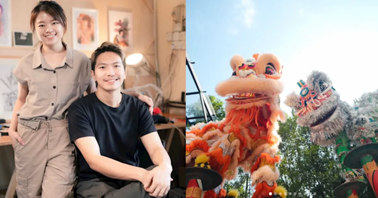 World's First Recycled Lion Dance Costume Created by Malaysian Couple