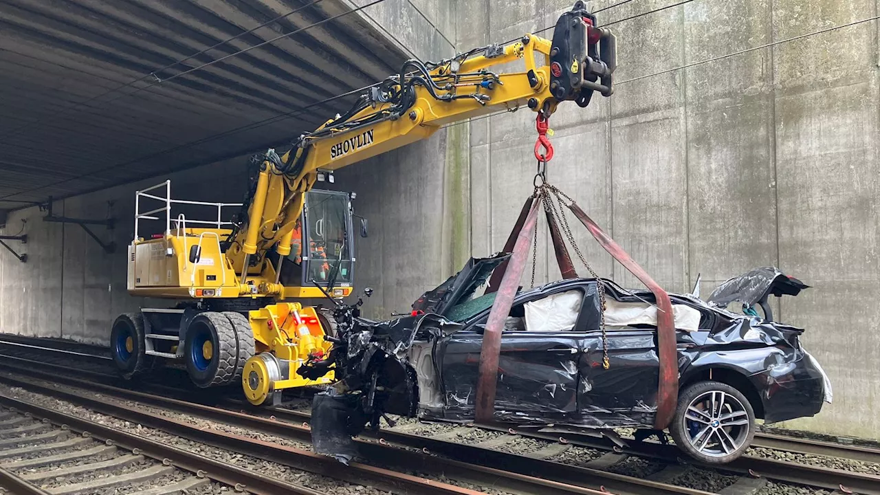 Major travel disruption after car crashes on rail lines and driver arrested in Greater Manchester